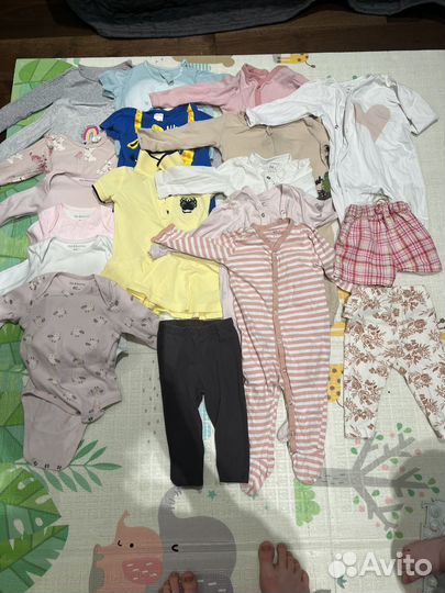Пакет детских вещей на девочку 74-80