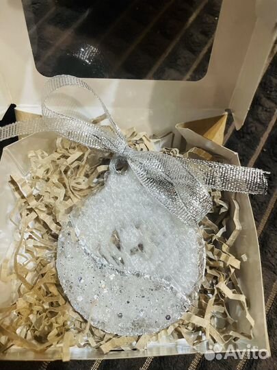 Елочные игрушки из эпоксидной смолы