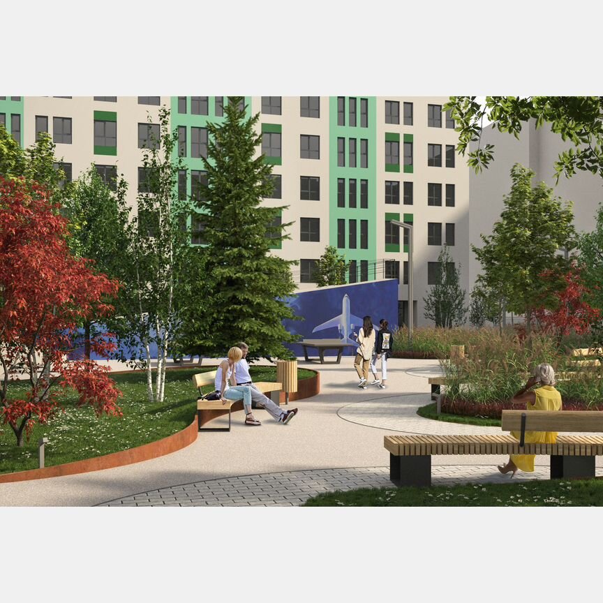 1-к. квартира, 34 м², 2/12 эт.