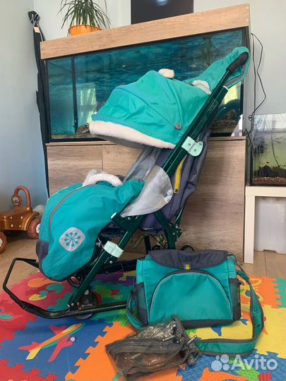 Санки коляска nika