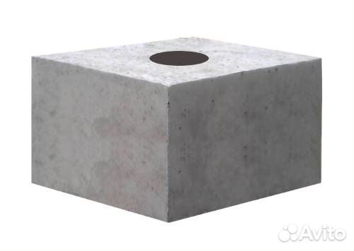 Фундамент под знак Ф2-4, блок под забор