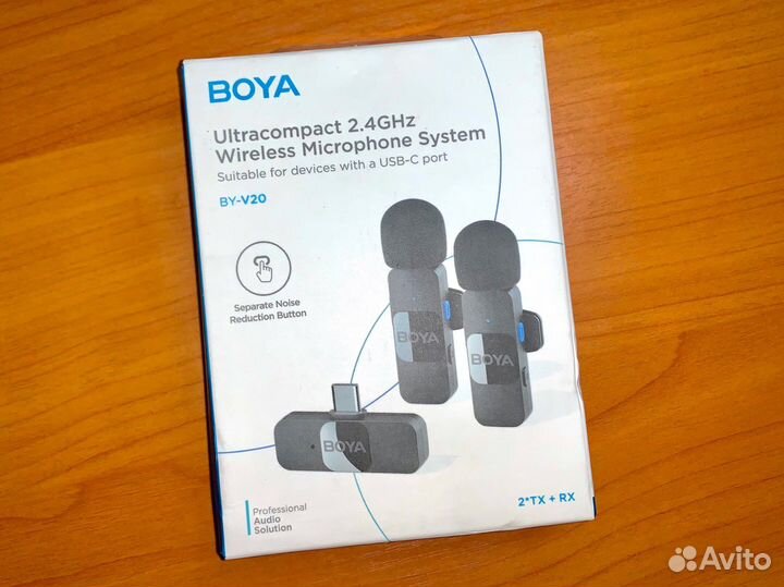 Беспроводной петличный микрофон Boya BY-V20