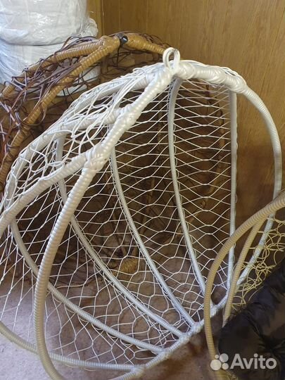 Подвесное кресло кокон капля ротанг