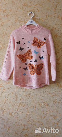 Свитер детский розовый