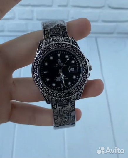 Часы Rolex мужские гравированные