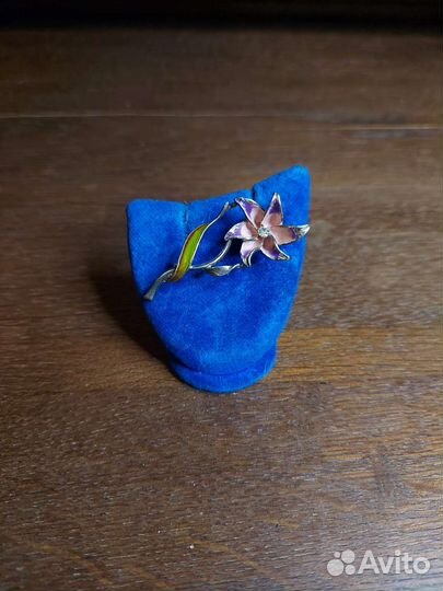 Брошь, Серебро, эмаль, 19 в