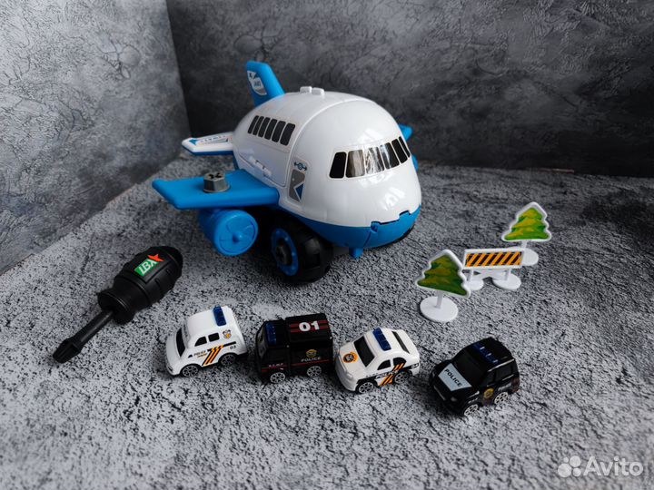Игровой набор Грузовой самолёт с машинками