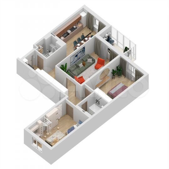 3-к. квартира, 101,8 м², 6/27 эт.