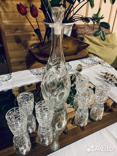 Графин хрустальный, стекло СССР