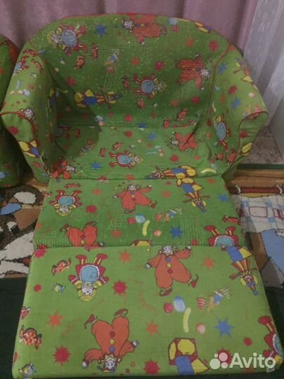 Детская Мягкая Мебель Диван и Кресло