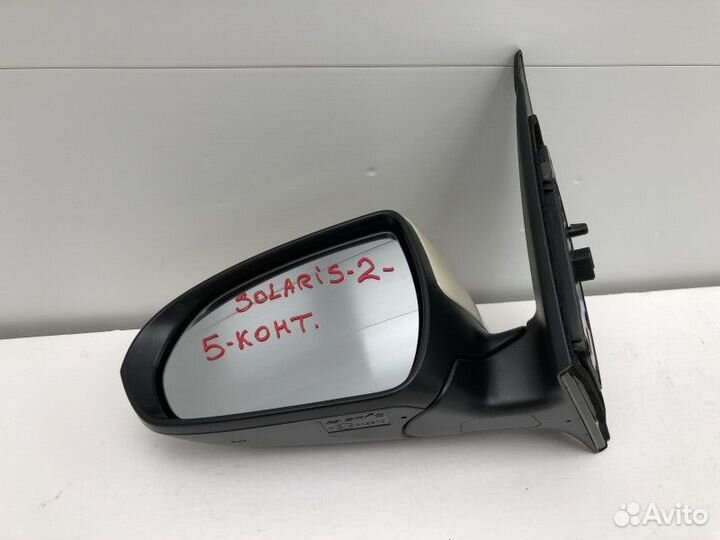 Зеркало левое электрическое Hyundai Solaris 2