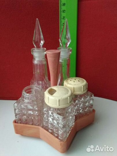 Набор для специй, хруст.рюмки