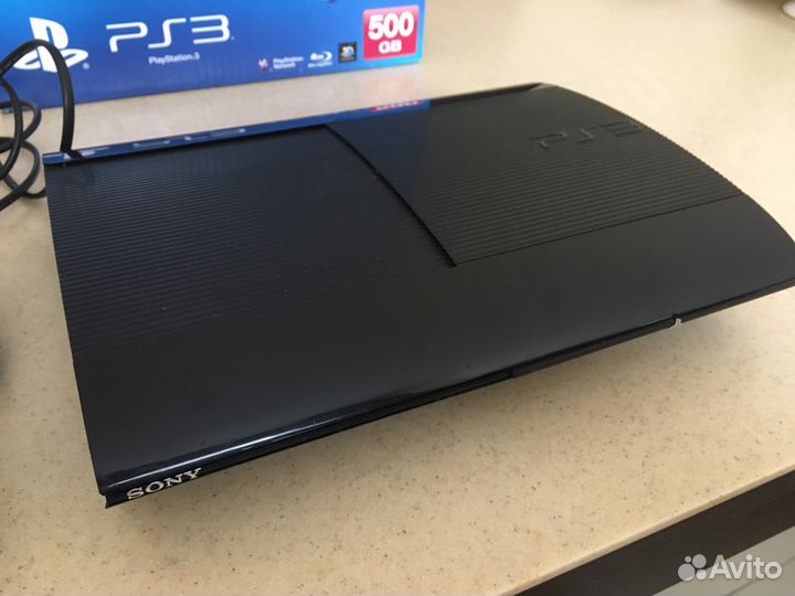 Ps3 superslim и Xbox 360, 2 джоя с играми