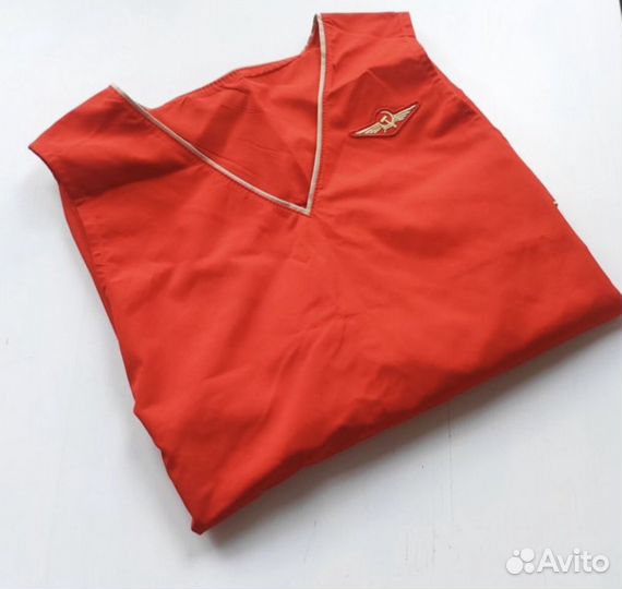 Фартук женский Аэрофлот красный