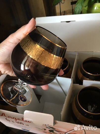 Новый набор бокалов для коньяка