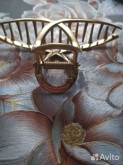 Заколка краб новая 11 см, металл