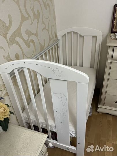 Кроватка детская красная звезда можга