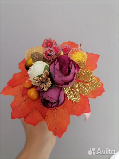 Ободочки-короны, хлопушки, осенние для девочек