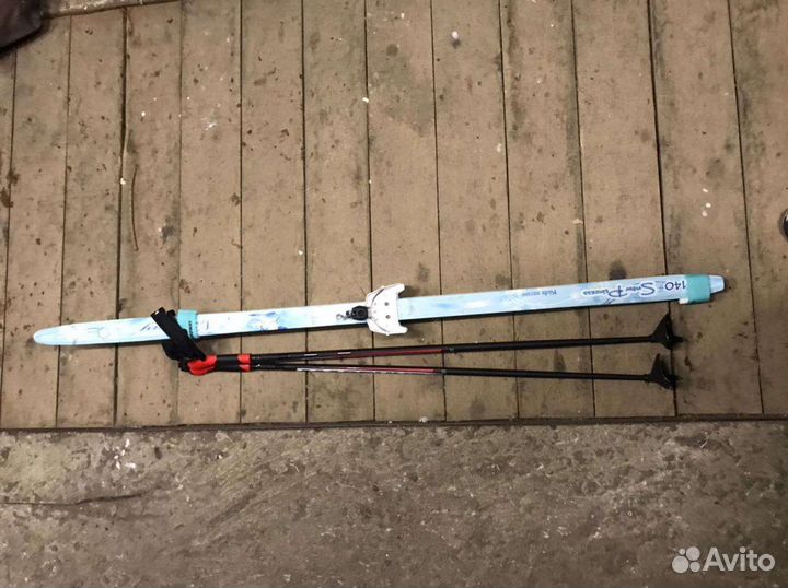 Лыжи беговые детские 140 с ботинками