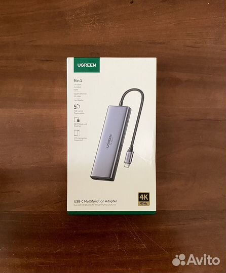 Хаб Ugreen 9-in-1 USB-C адаптер (новый) hub