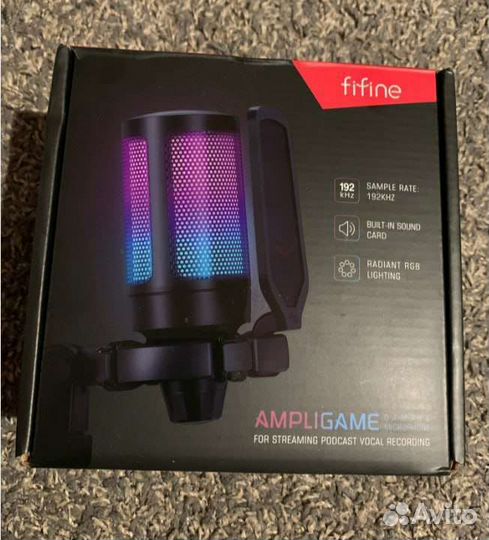 Новый конденсаторный микрофон Fifine Ampligame A6V