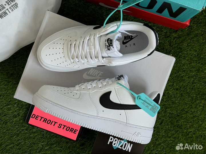 Nike air force 1 white black оригинал