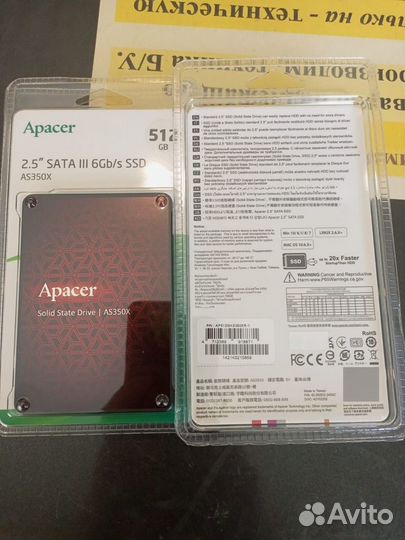 SATA SSD 512Gb Apacer AS350X