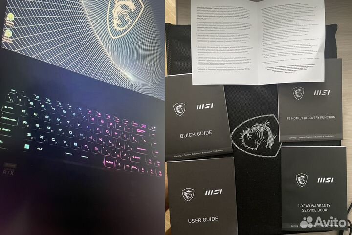 MSI Vector i7 12700H/16гб DDR5/RTX 3070Ti8гб/144hz