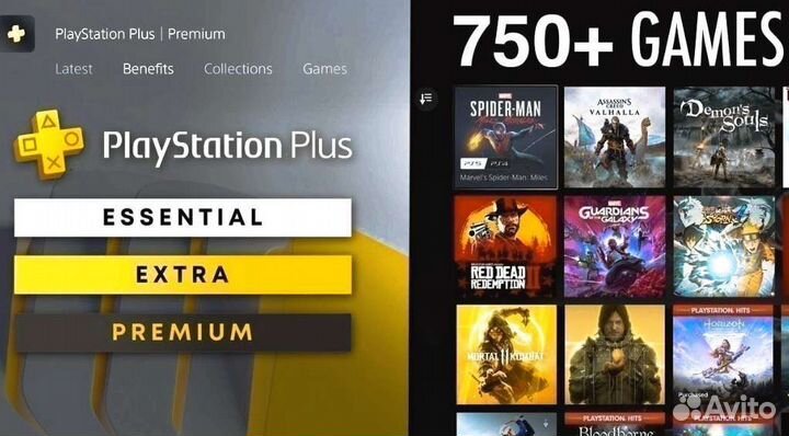 Подписка PS Plus Extra 3 месяца + Mortal Kombat 11