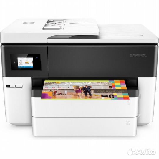 Мфу струйное HP OfficeJet Pro, цвет., А3, Wi-Fi
