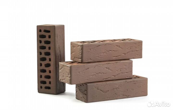 Кирпич лицевой 0.7нф руст №70 volgabrick