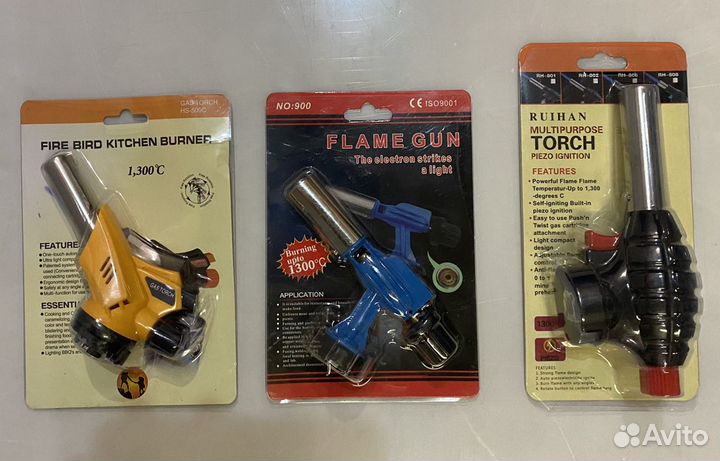 Газовая горелка на баллончик с пьезоподжигом