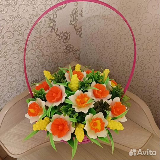 Букеты из мыла ручной работы на 8 марта