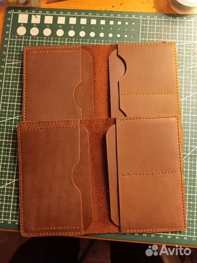 Обложка на паспорт.Натуральная кожа Krezi Horse