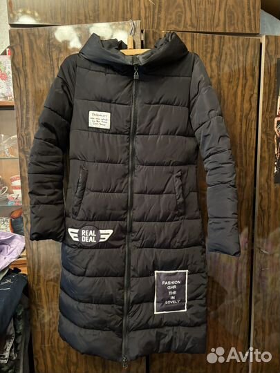 Пальто зимнее длинное