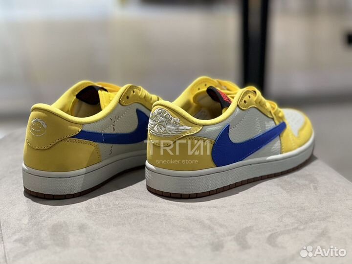 Кроссовки Air Jordan 1 Low Travis Scott Canary