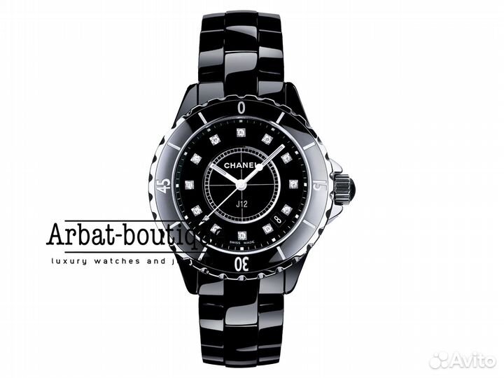 Chanel J12 Black Ceramic Quartz 33 mm H1625