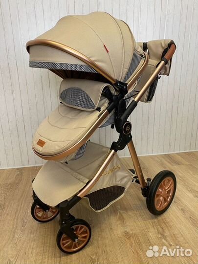 Коляска 3 в 1 лёгкая v9