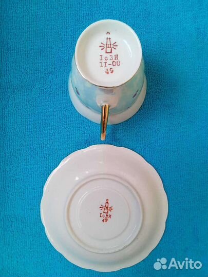 Винтаж Чайная пара новая