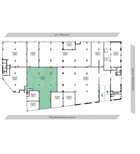 Торговая галерея, 425.8 м²