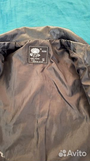 Кожаная куртка детская 110