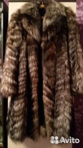 Шуба чернобурка