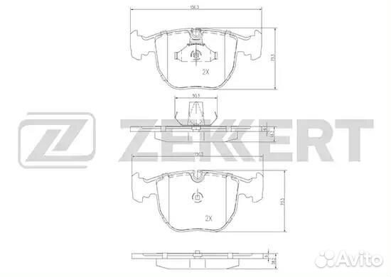Колодки торм. диск. передн. alpina b10 (e39) 96- b