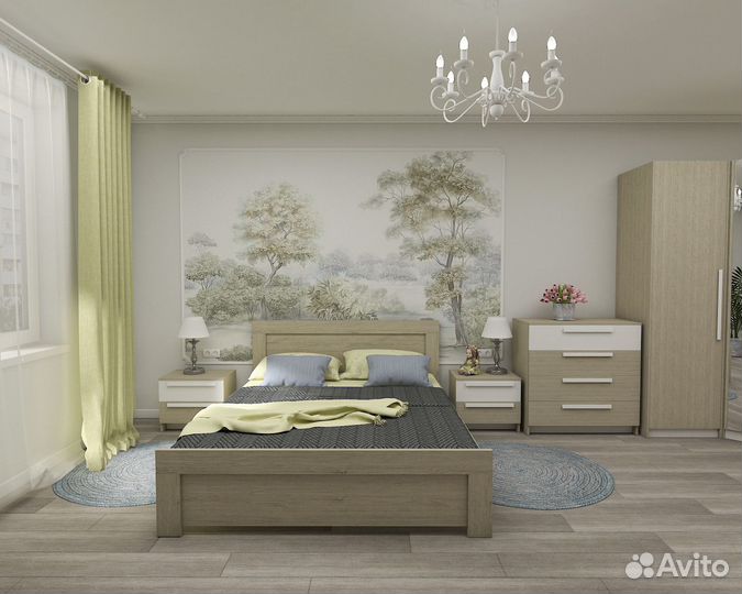 Кровать двойная Стилика