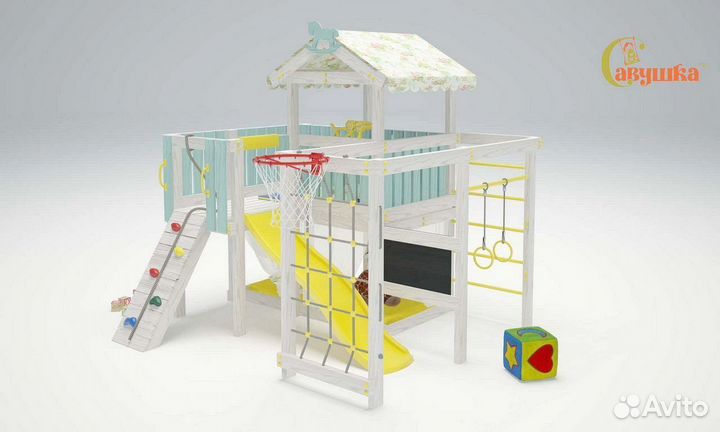 Детский комплекс для дома домик балкон