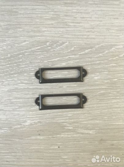 Старинная латунная бирка для архива