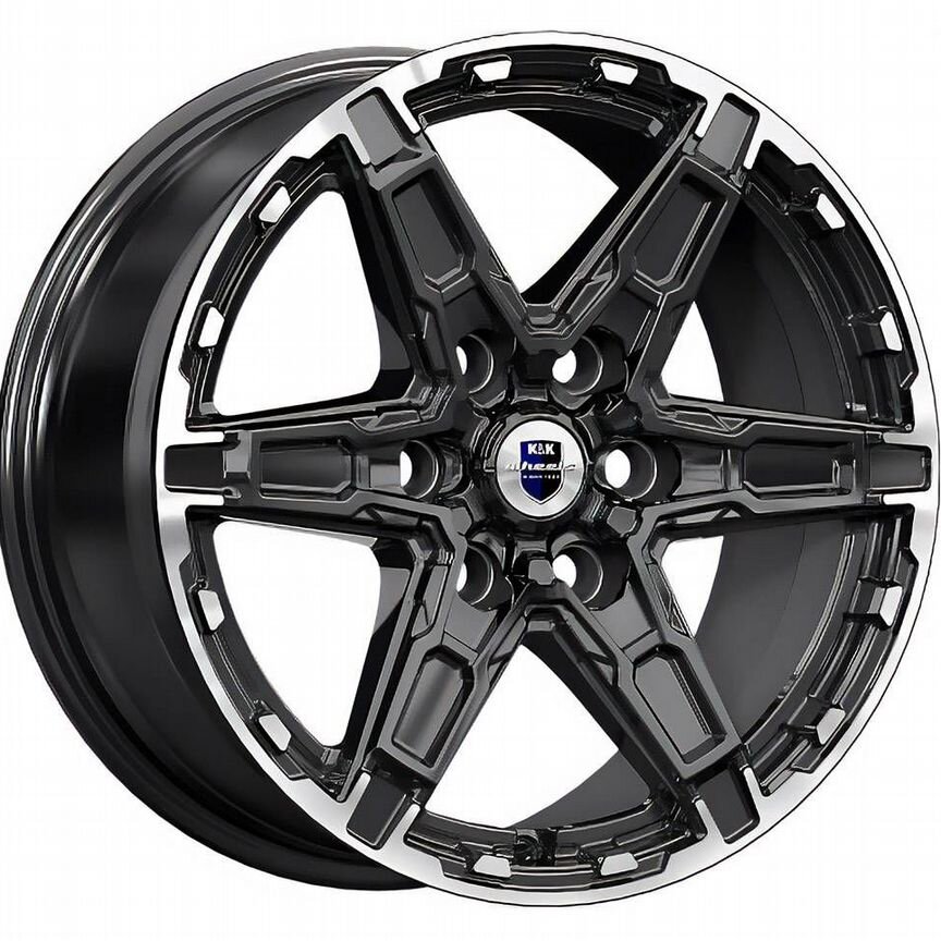 Диски K&K Дистрикт 8x18 6x139.7 ET36 D100.1 Черный бриллиант