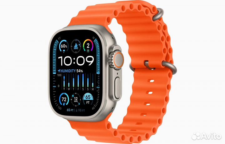 Ремешок Apple Watch Ultra 2 Ocean Band Orange