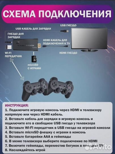 Игровая приставка Game Stick Lite 64 телевизора