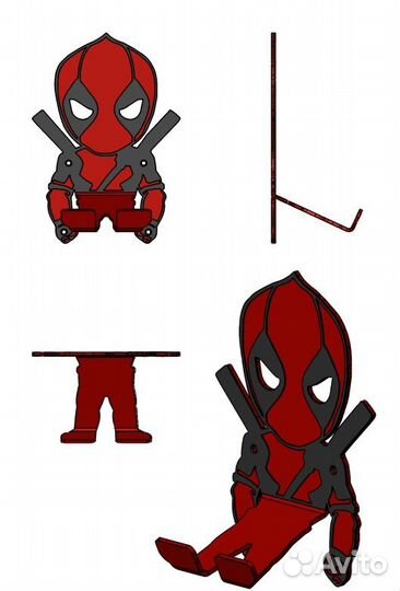 Крепление для велосипеда к стене DeadPool